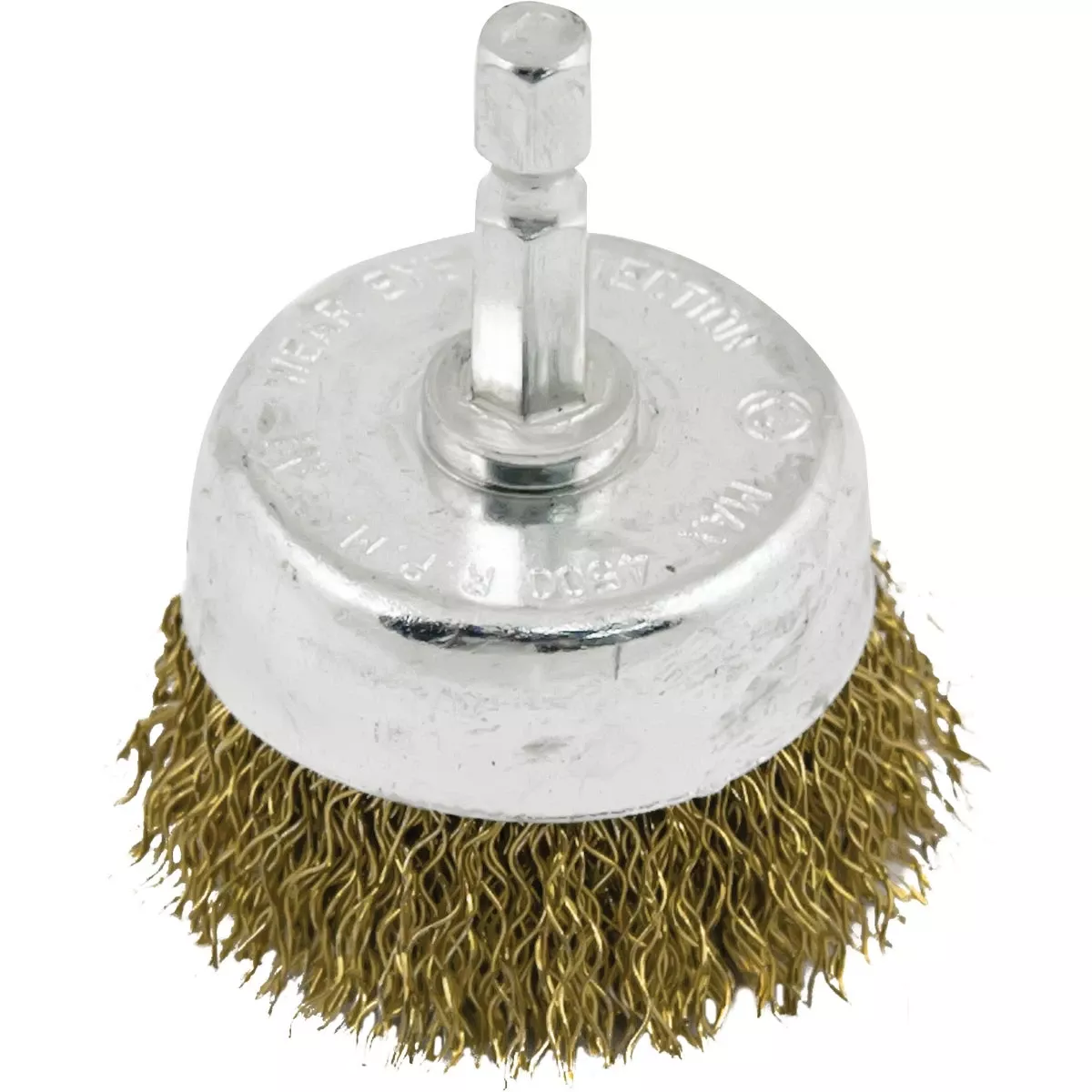 1-1/2 Inch Coarse Drill-mounted Wire Brush With 1/4 Inch Shank