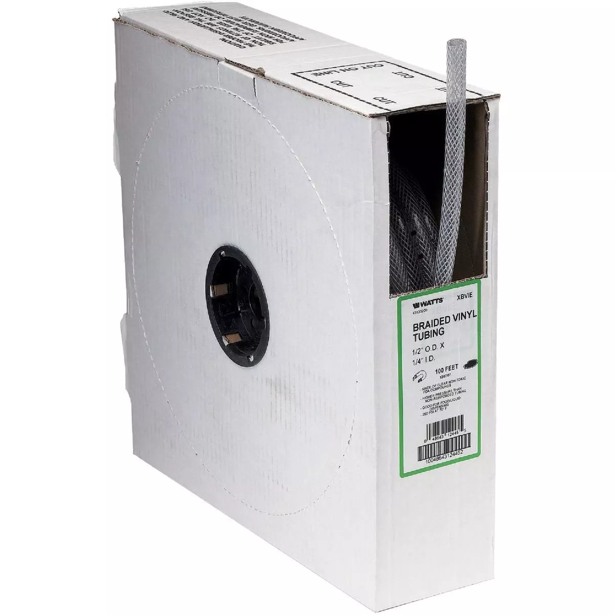 1-3/4 In. X 1-1/4 In. X 50 Ft. Clear T12 Braided Pvc Tubing
