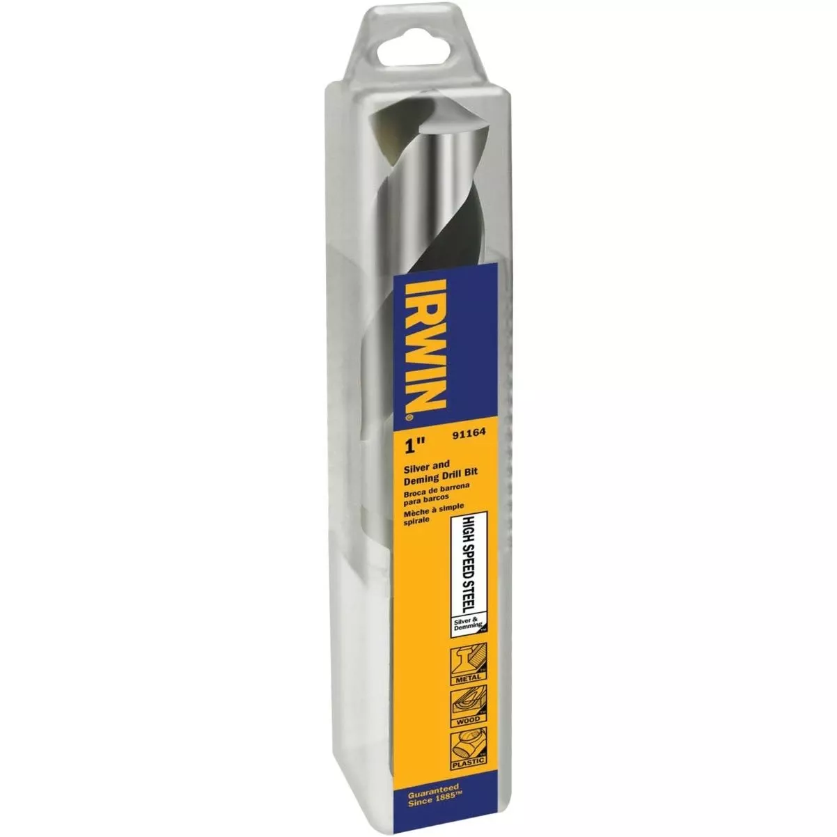 1 In. Black Oxide Silver & Deming Drill Bit