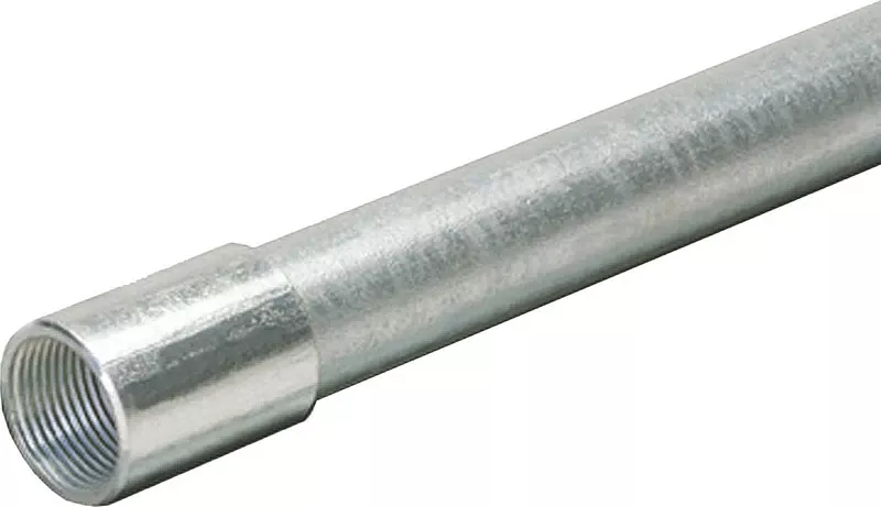 1 In. Diameter X 10 Ft. Length Galvanized Steel Electrical Conduit For Imc