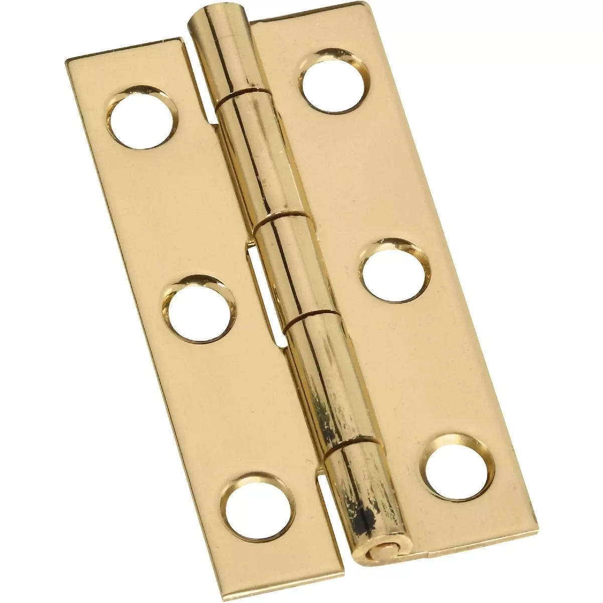 1 In. X 2 In. Brass Narrow Decorative Hinge (2-pack)