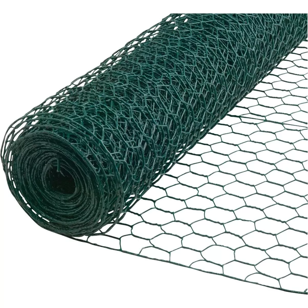 1 In. X 36 In. H. X 25 Ft. L. Green Vinyl-coated Poultry Netting
