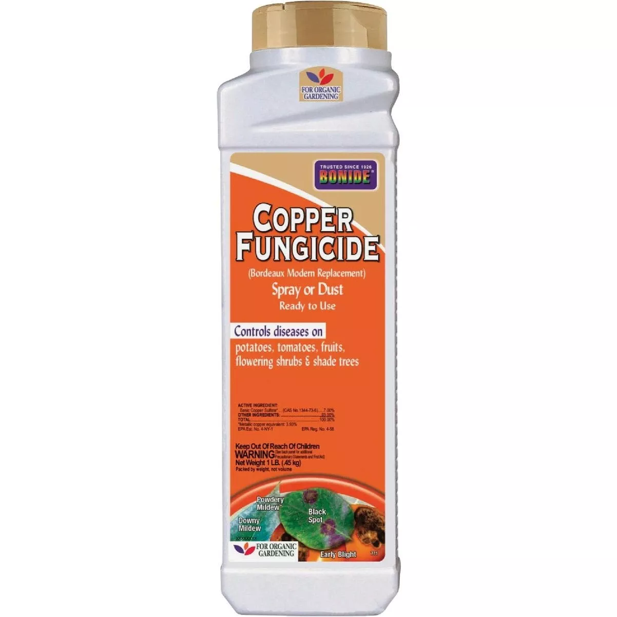 1 Lb. Ready To Use Spray Or Dust Copper Fungicide