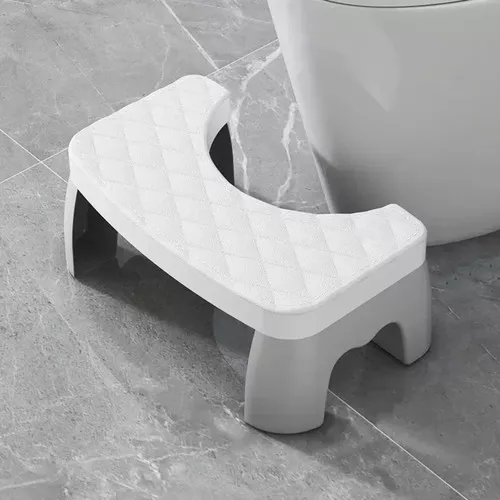 1 Piece Toilet Portable and Removable Non-slip Squat Stool with U-Shaped Arc Des
