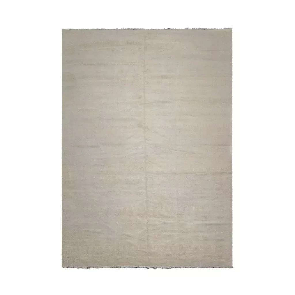 10'2''x14'04" Hand Knotted Wool & Bamboo Silk Tibetan Oriental Area Rug Beige