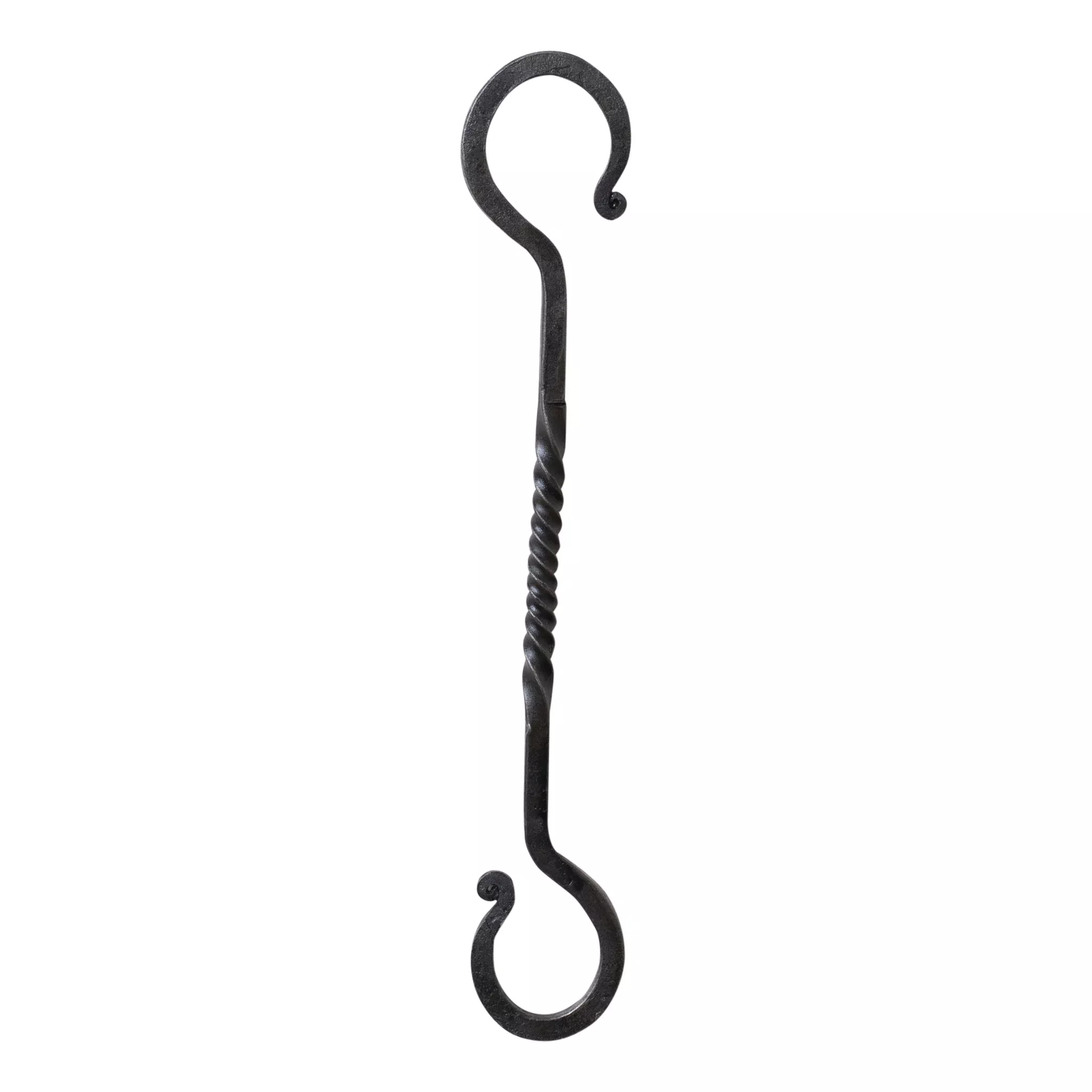 10-Inch Twisted Wrought Iron S Hook
