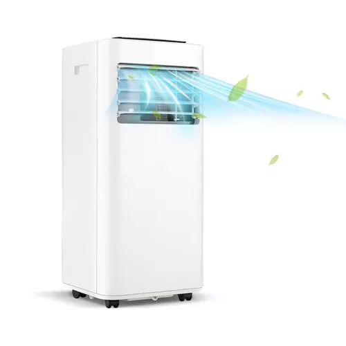 10000 BTU Air Conditioner with Fan Dehumidifier and Sleep Mode-White