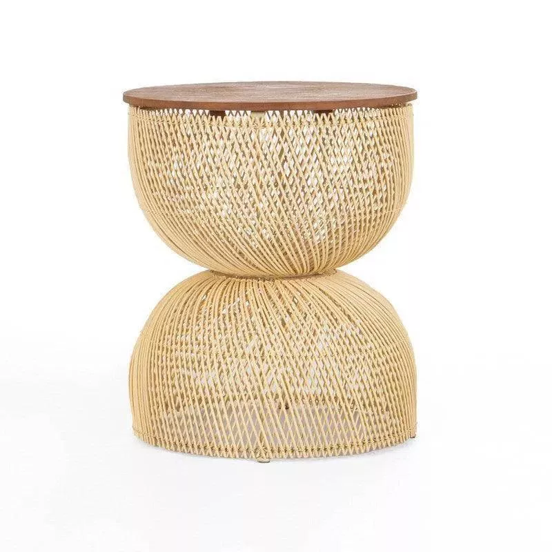16.1" D Bodhi Wave Natural Side Table