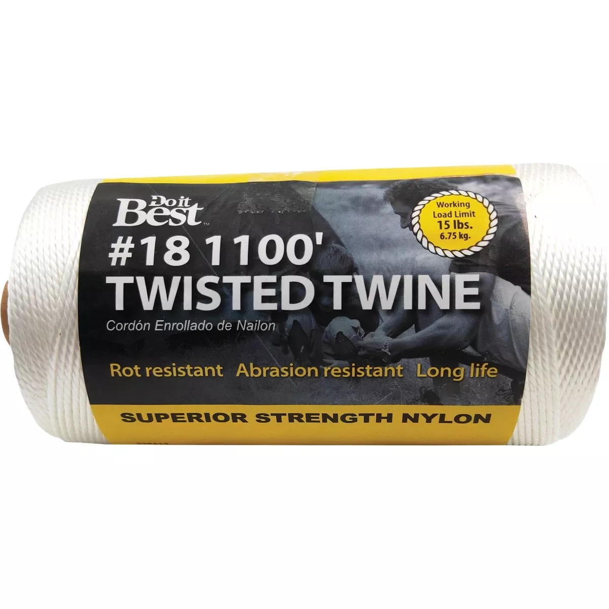 #18 X 1100 Ft. White Nylon Twisted Twine