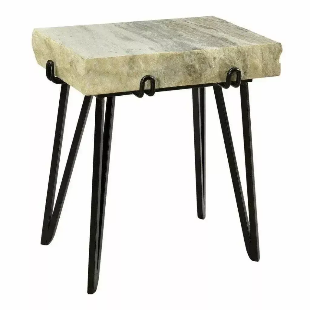 19" Accent Sand Brown Contemporary Side Table