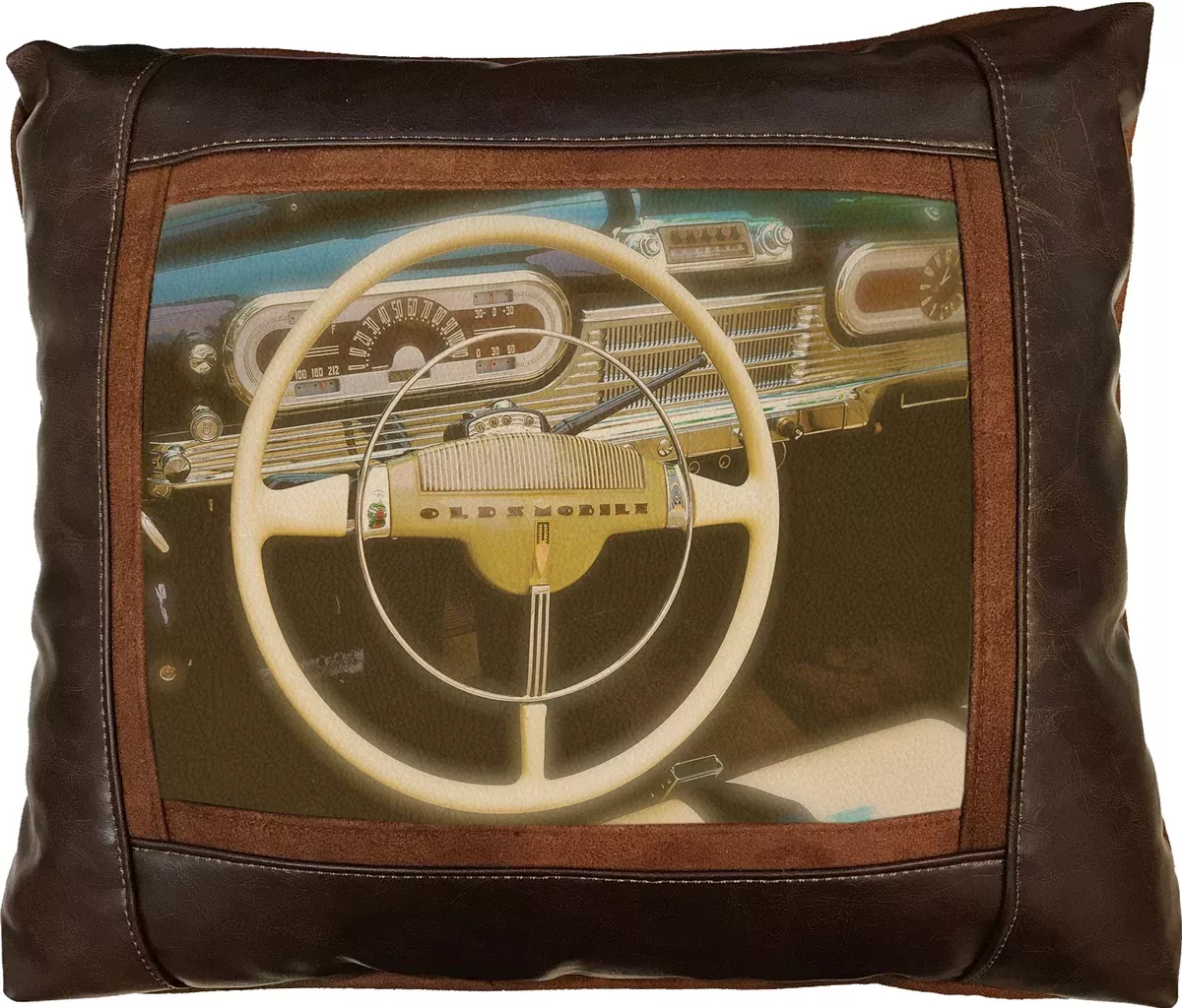 1947 Olds Frame Pillow by Sweetwater