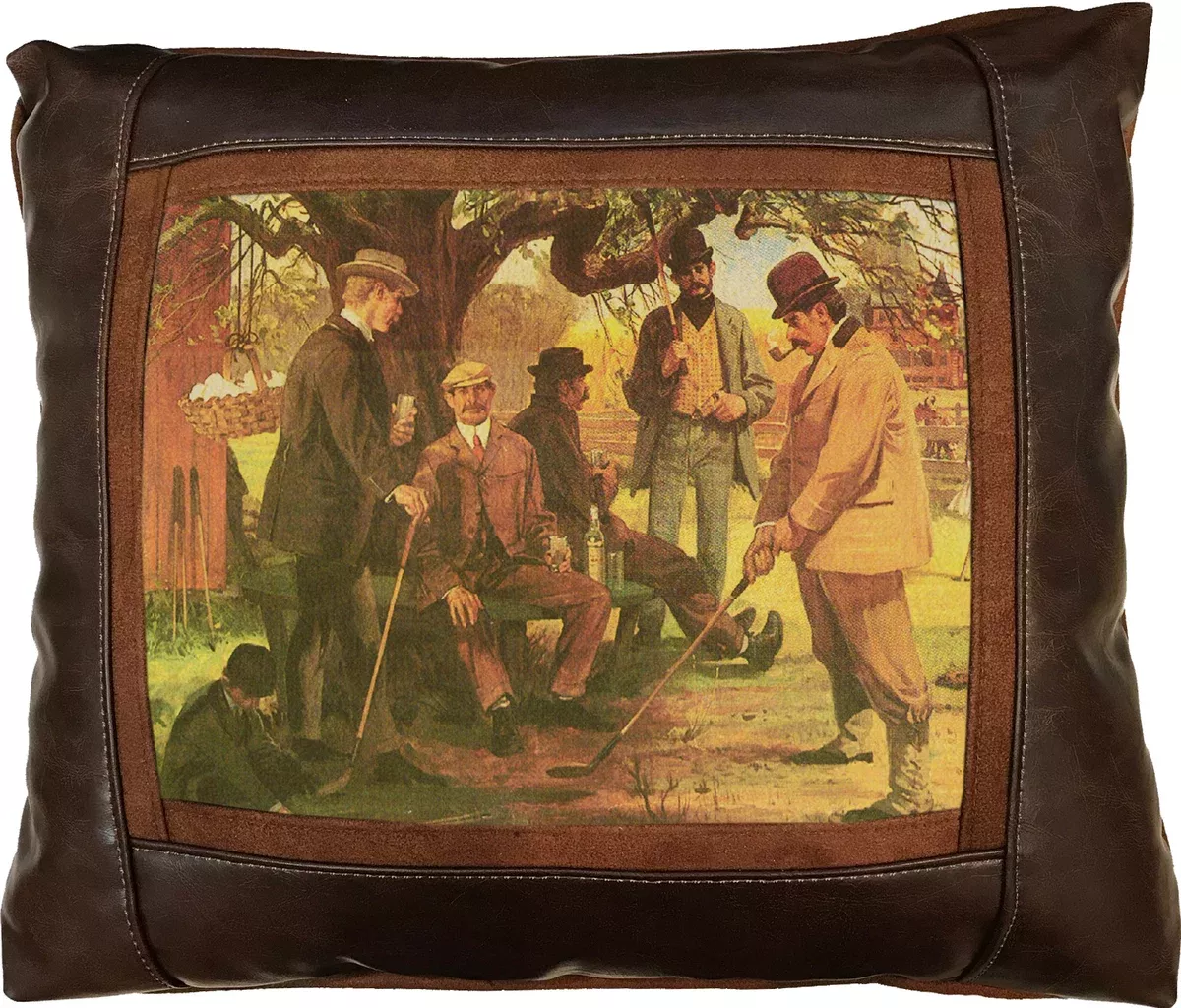 19th Hole Frame Pillow by Sweetwater