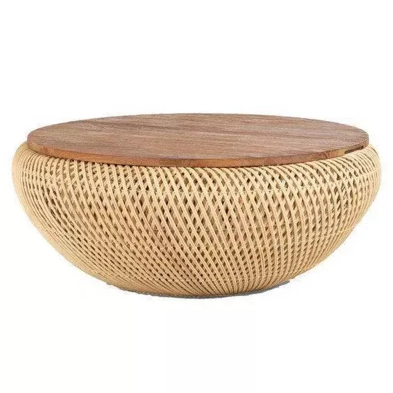 25.2" D Bodhi Wave Large Natural Coffee Table
