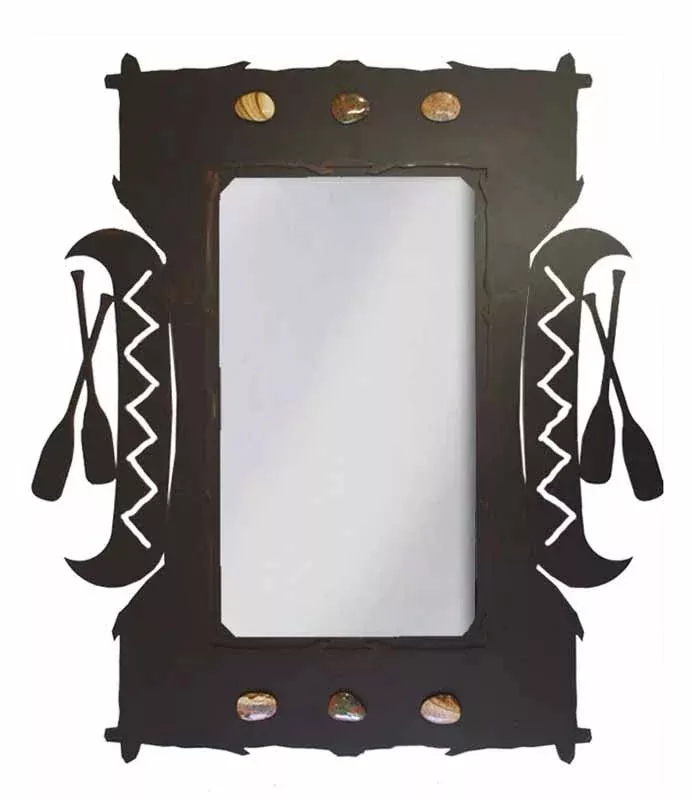 30" Canoe & Paddles Mirror