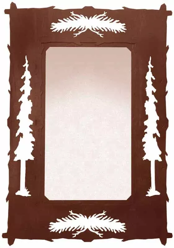 30" Pine Cone Hall Mirror