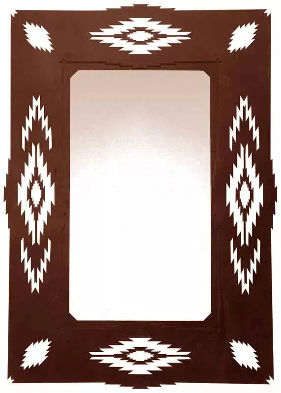 30" Southwest Diamond Hall Mirror