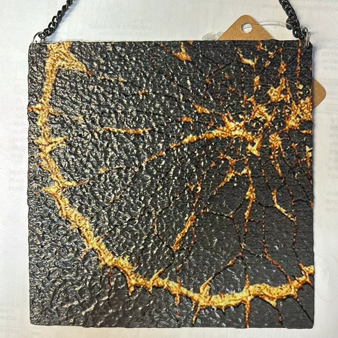 6x6 Hanging Textured Metal Decor