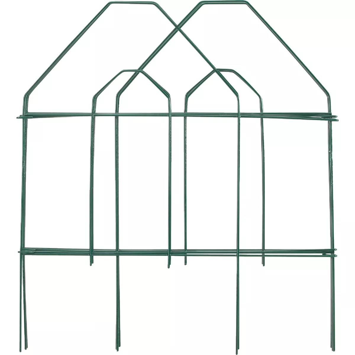 8 Ft. Green Galvanized Wire Folding Fence - Gothic Design