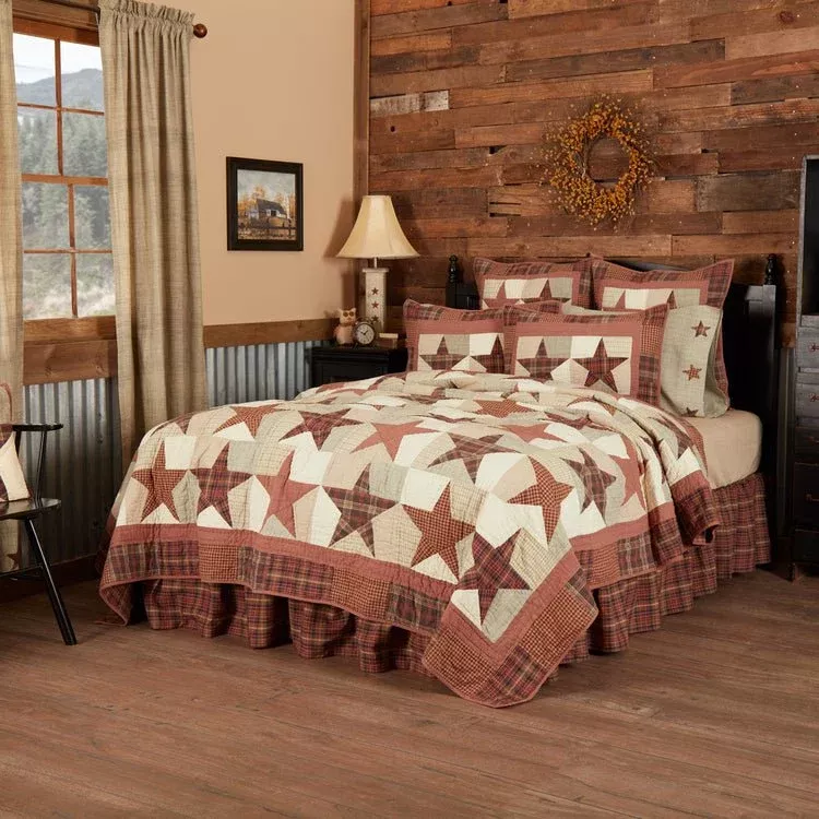 Abilene Star Patchwork Quilt - 5 Sizes