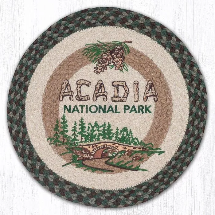 Acadia Bridge 15" Round Jute Placemat