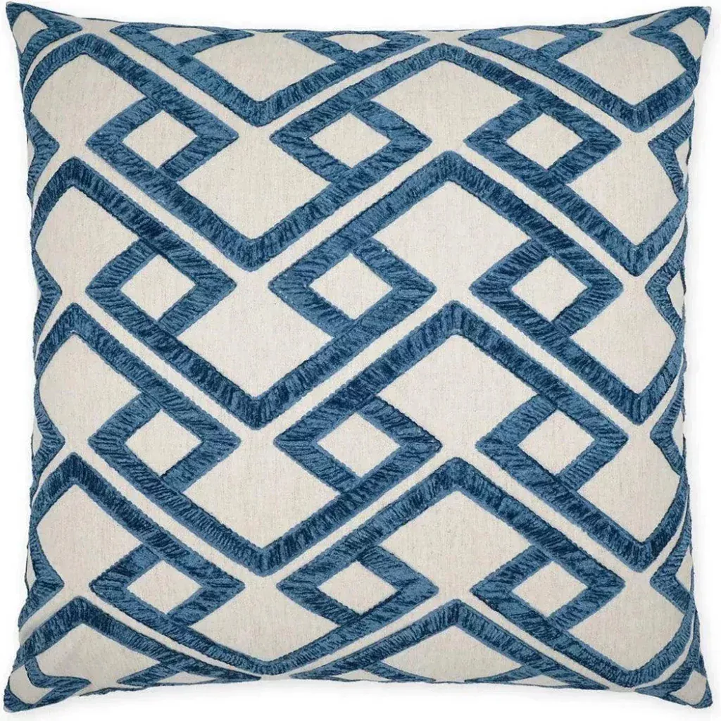 Accolade Blue Geometric Blue Large Throw Pillow Insert