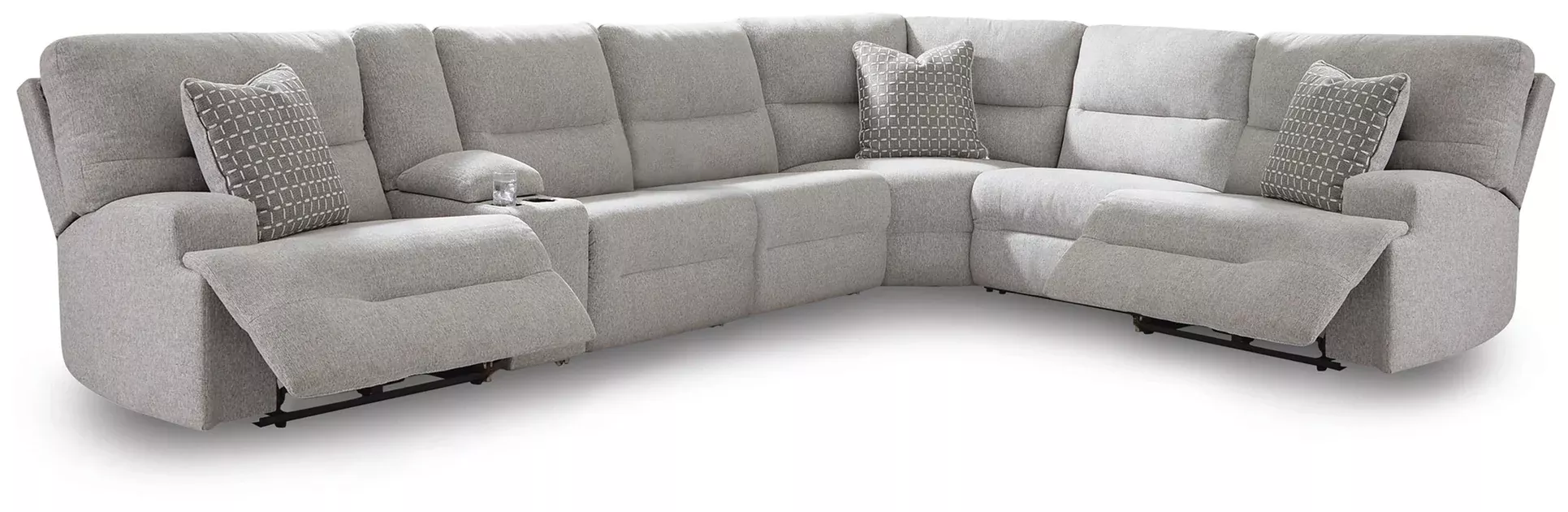 Acklen Place Power Sectional Reclining Sofa with Storage Console