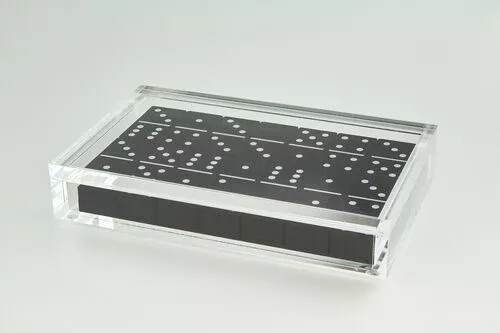 Acrylic Domino Set Black