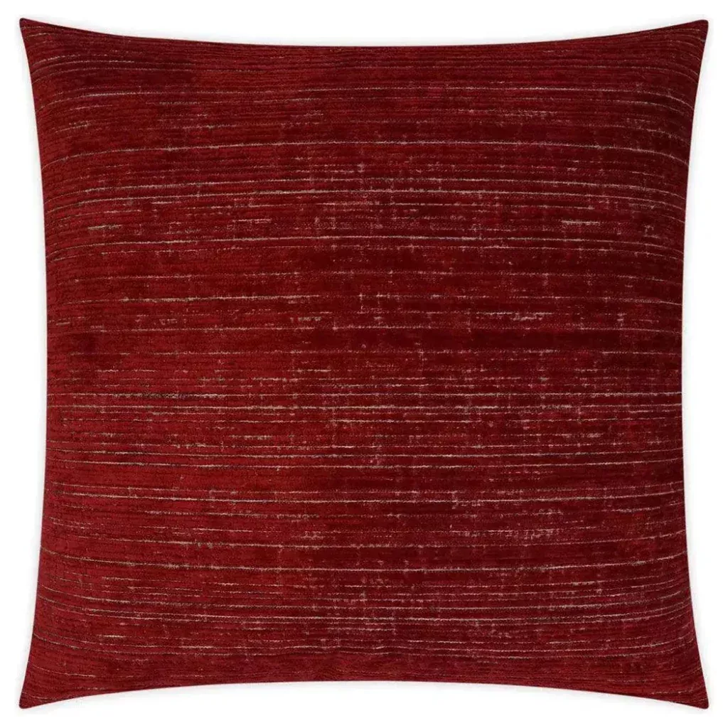 Agra Garnet Solid Red Large Throw Pillow Insert
