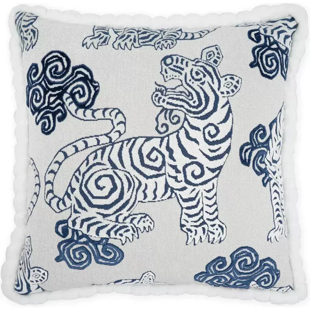 Akbar Blue Novelty Blue Large Throw Pillow Insert