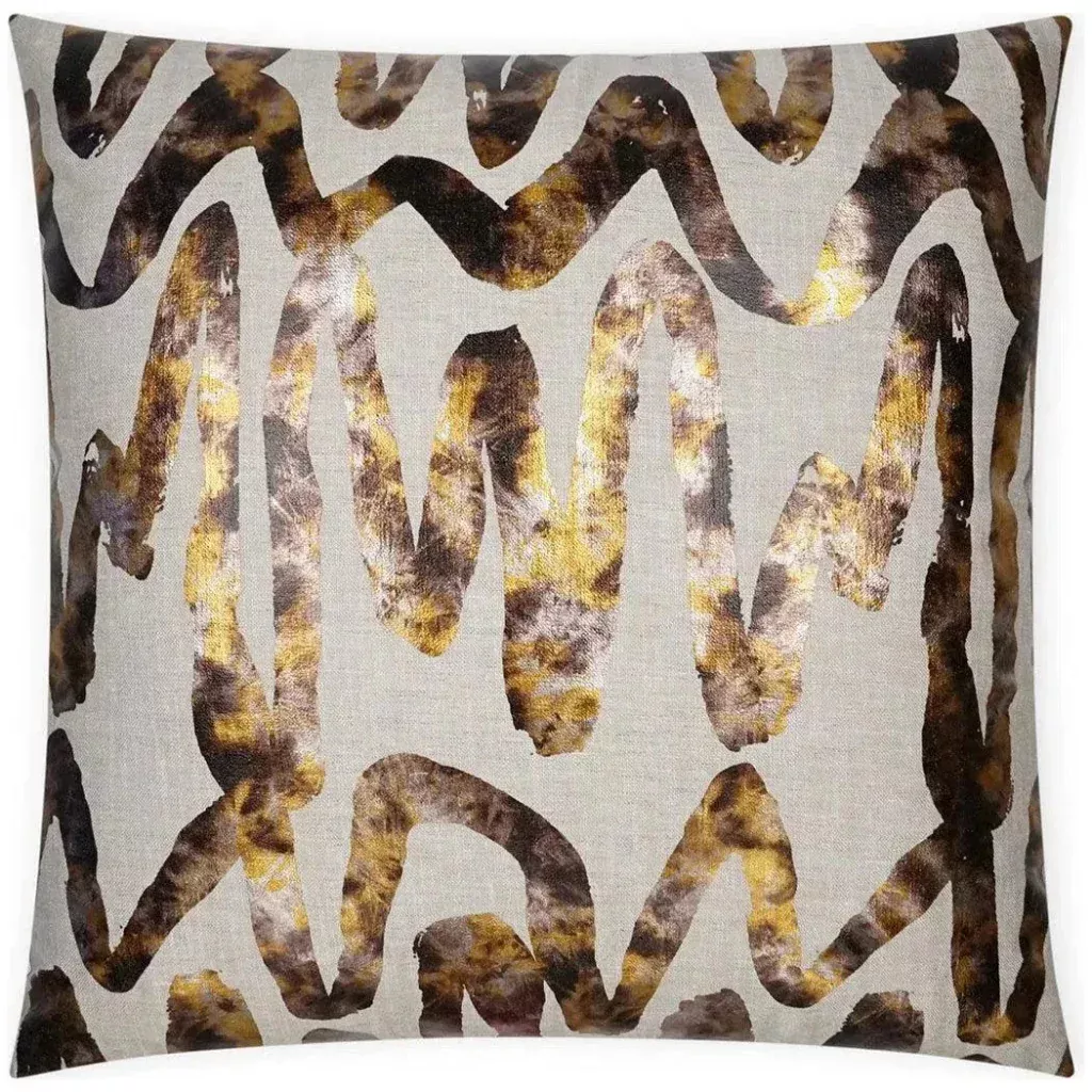 Alita Copper Abstract Copper Large Throw Pillow Insert