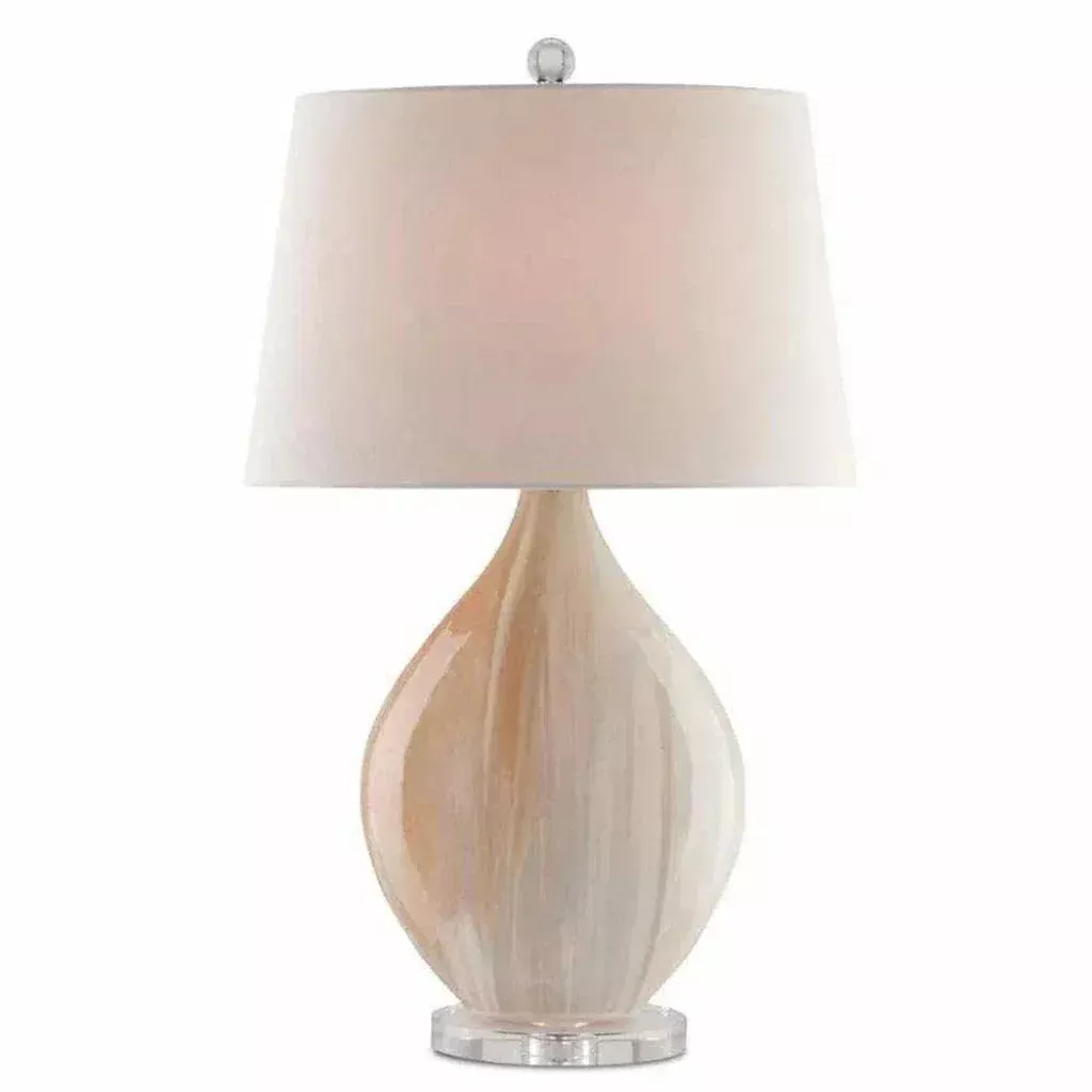 Amber Opal Table Lamp