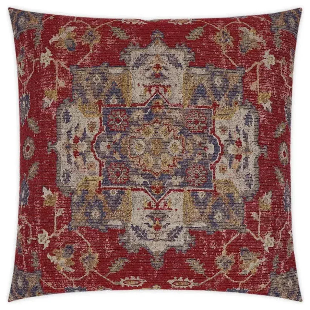 Amici Cinnabar Global Red Large Throw Pillow Insert