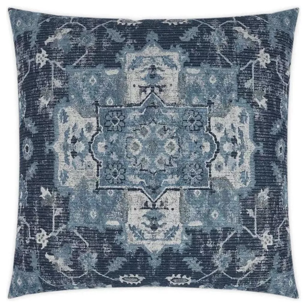 Amici Indigo Slate Blue Large Throw Pillow Insert
