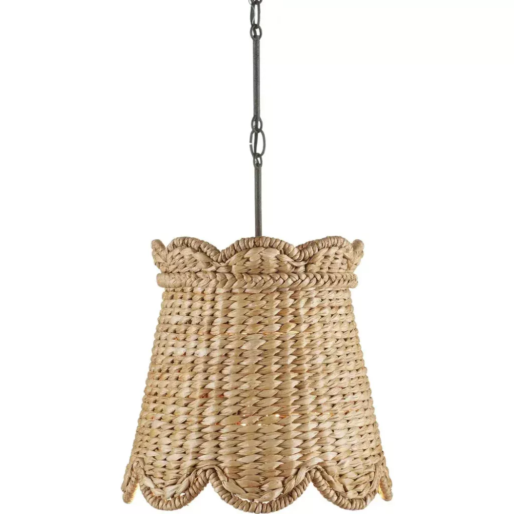 Annabelle Handcrafted Water Hyacinth Small Pendant