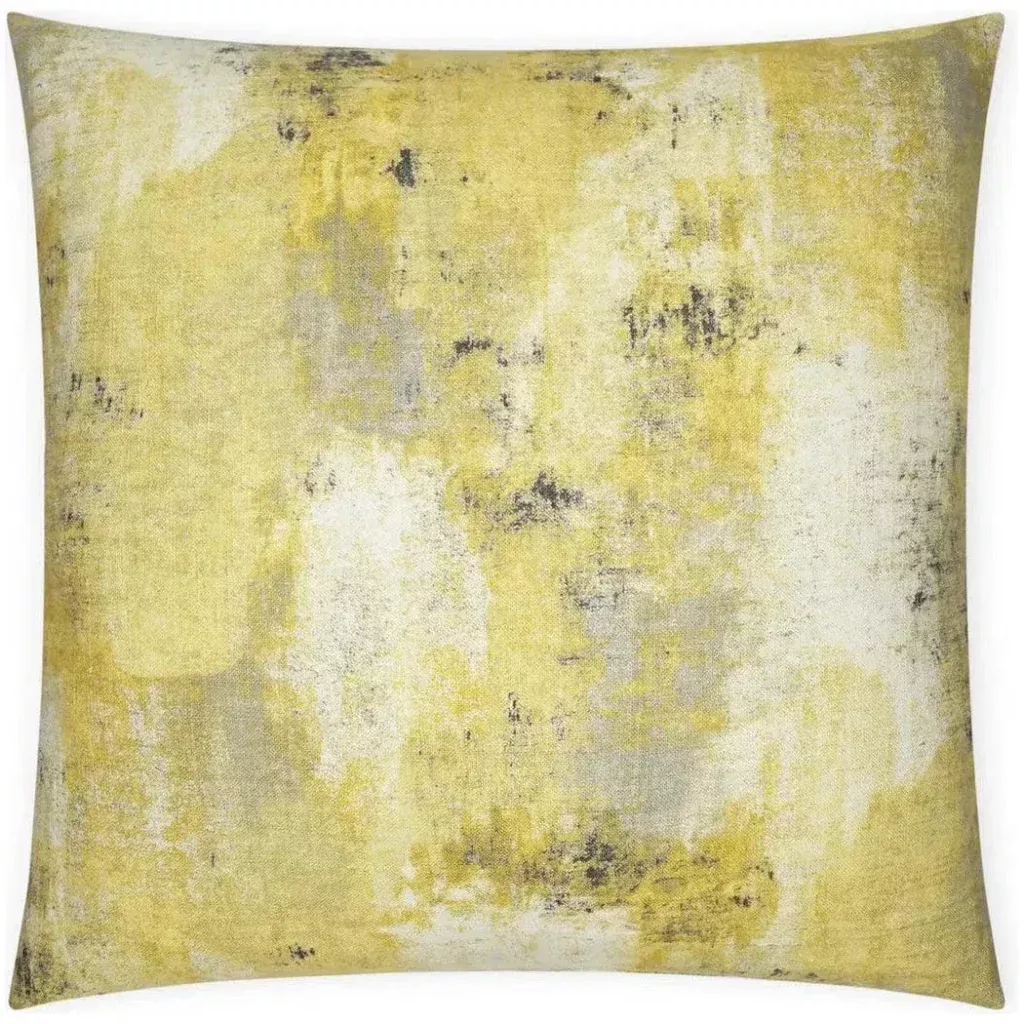Antalya Abstract Yellow Large Throw Pillow Insert