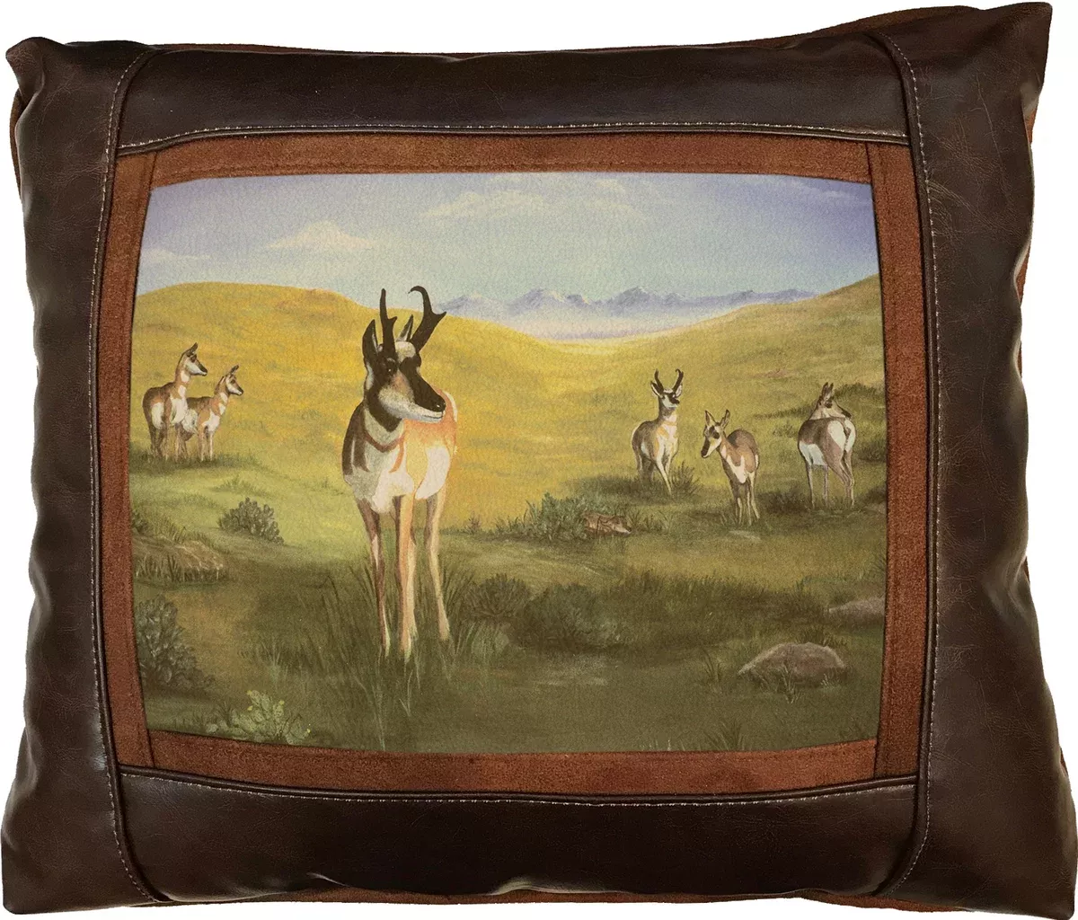 Antelope Frame Pillow by Sweetwater