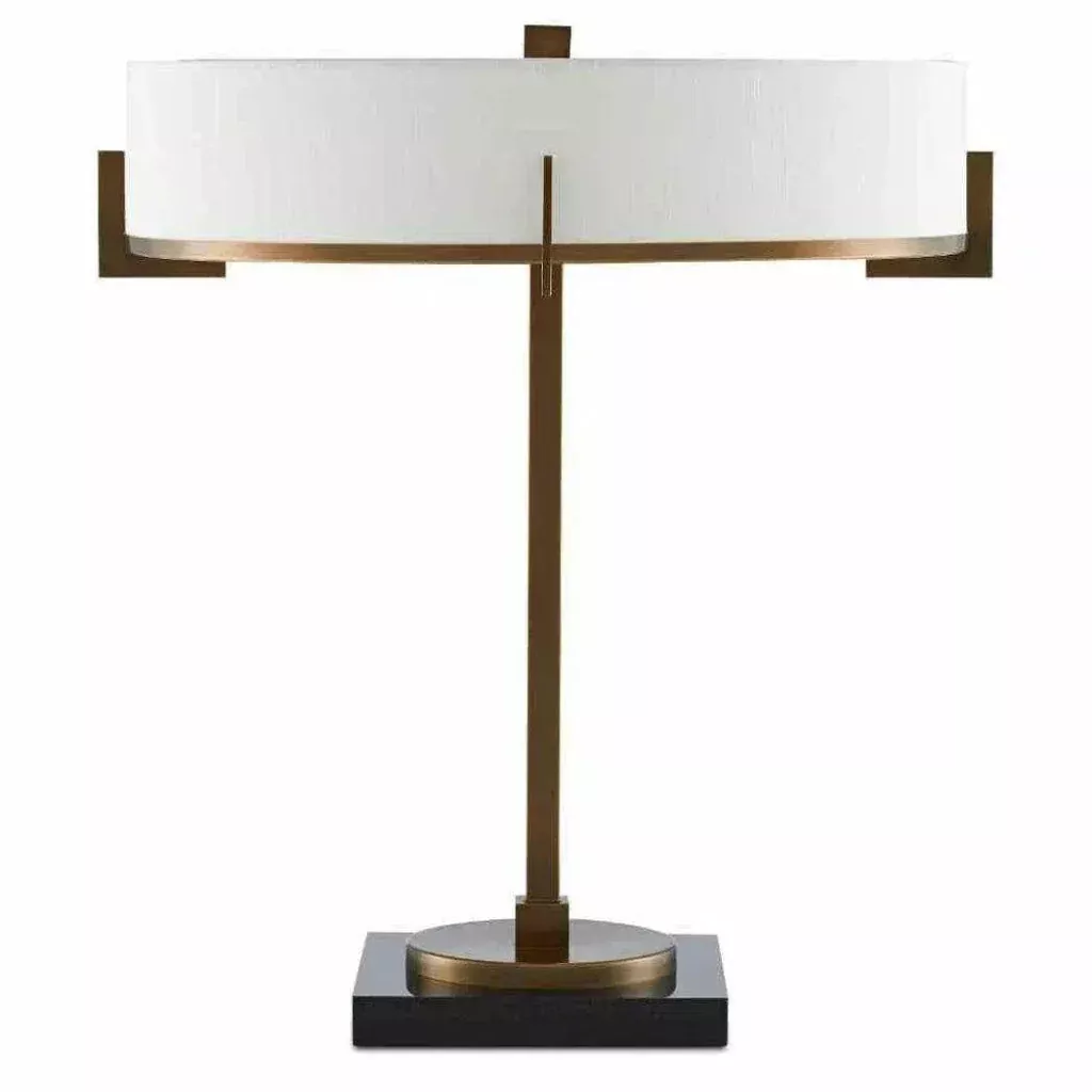 Antique Brass Black Jacobi Table Lamp