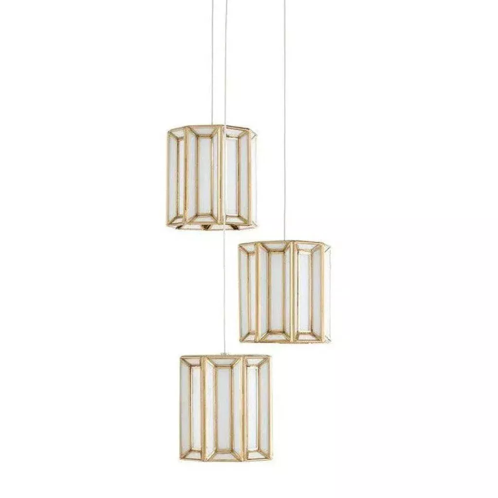 Antique Brass Daze 3-Light Multi-Drop Pendant