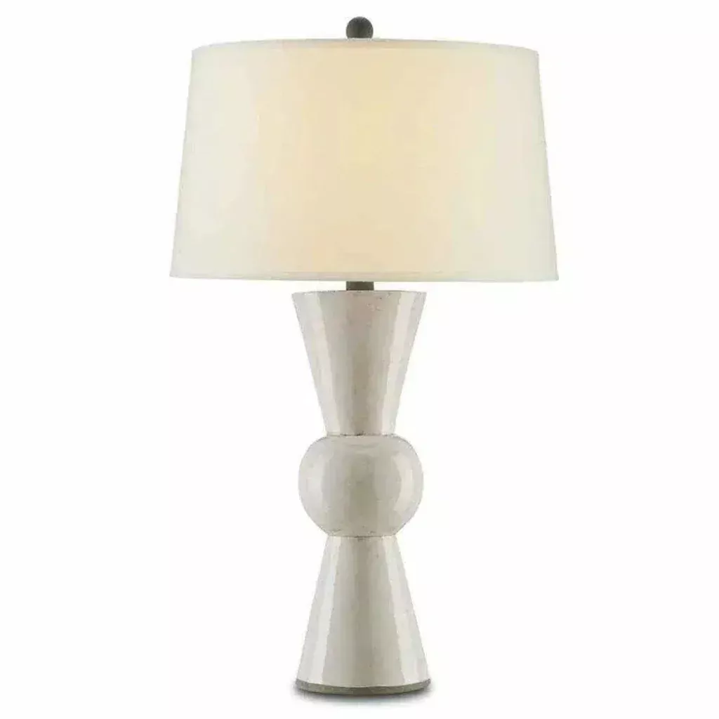 Antique White Upbeat White Table Lamp