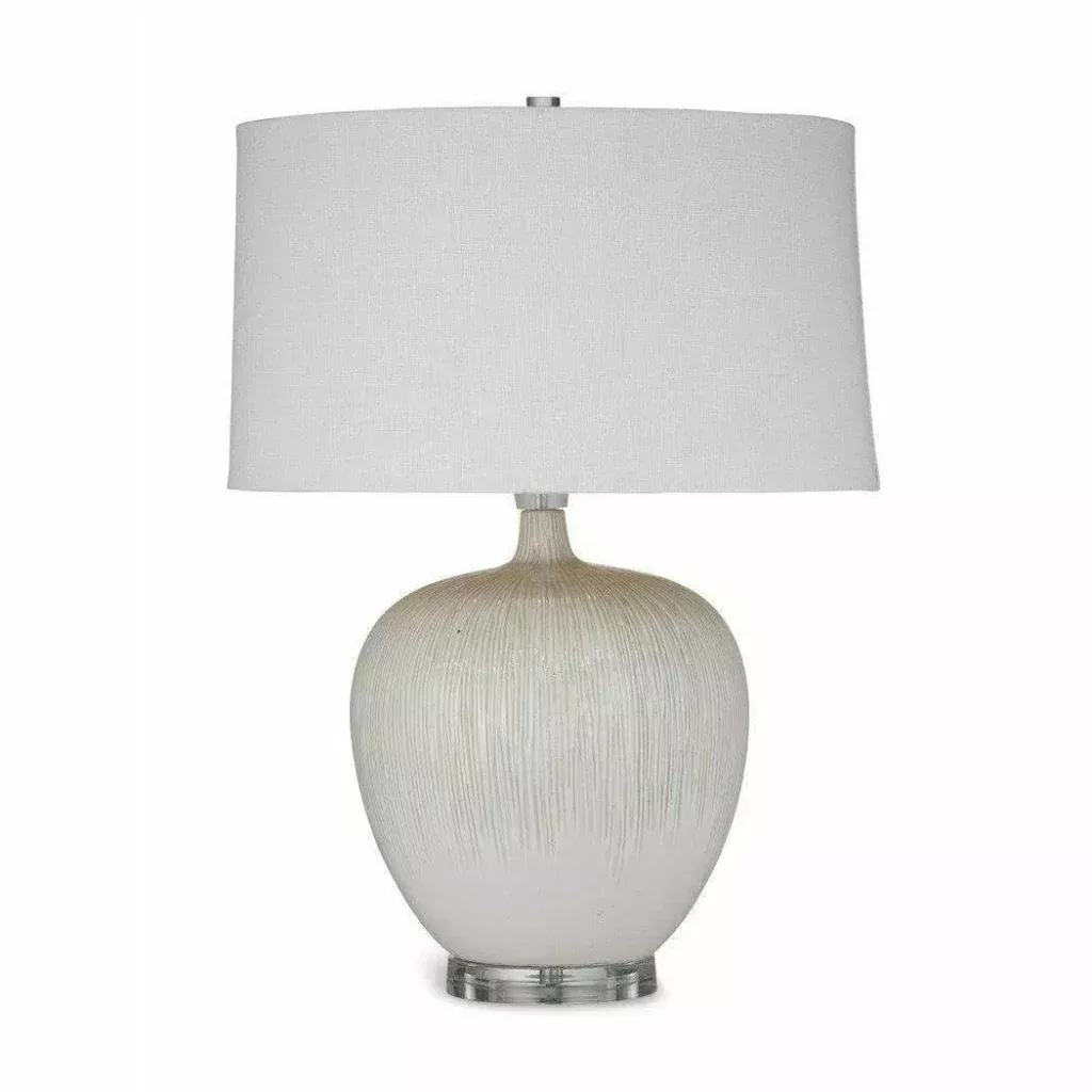 Arcadia 25" Tall Ceramic Beige Table Lamp