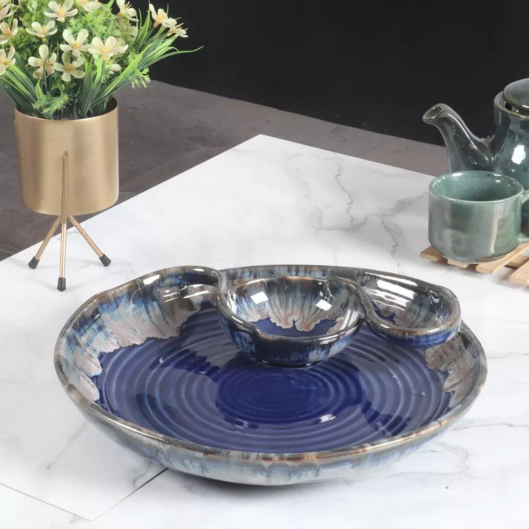 Arteage Ceramic Thali (Set of 2)