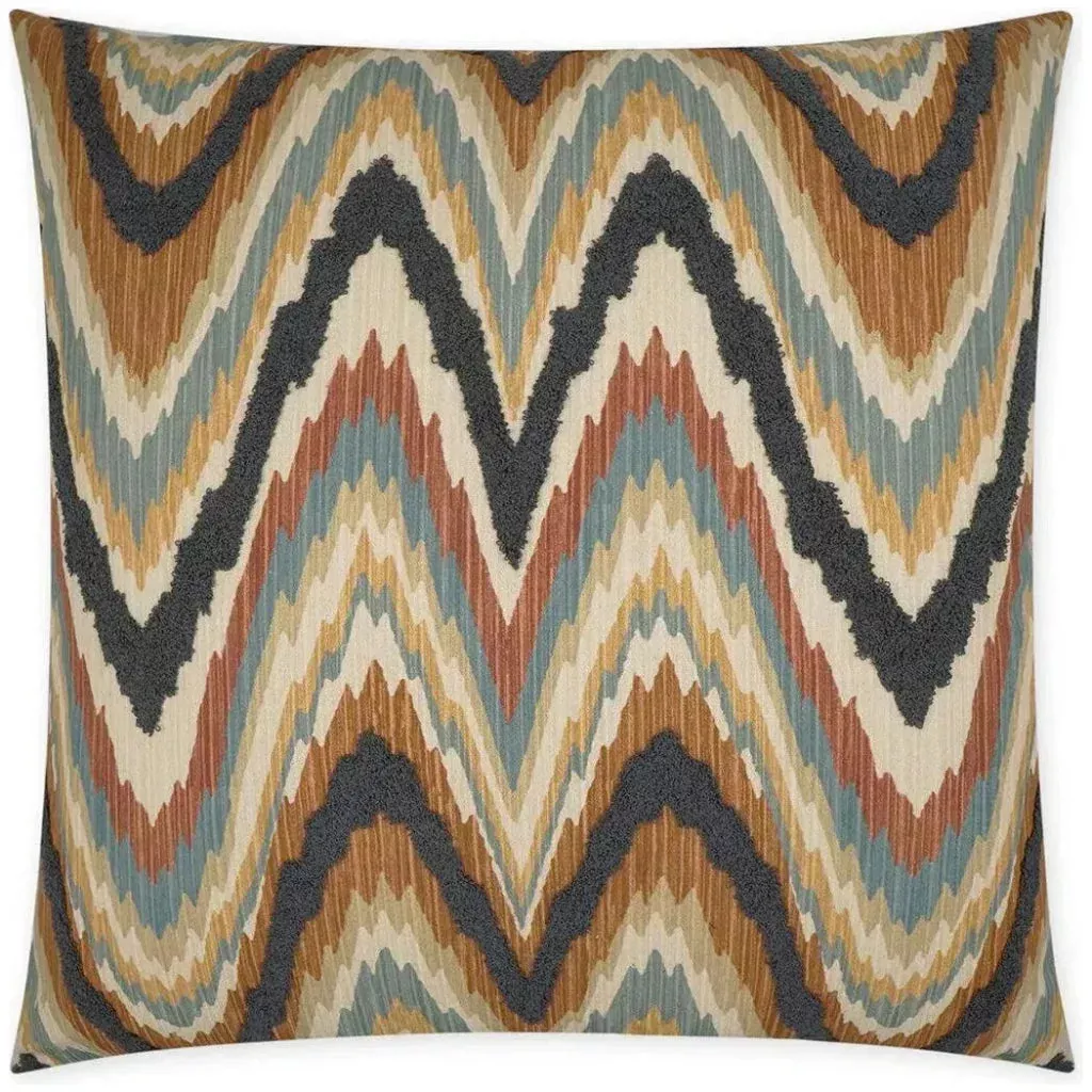 Artisanship Cinnamon Abstract Copper Large Throw Pillow