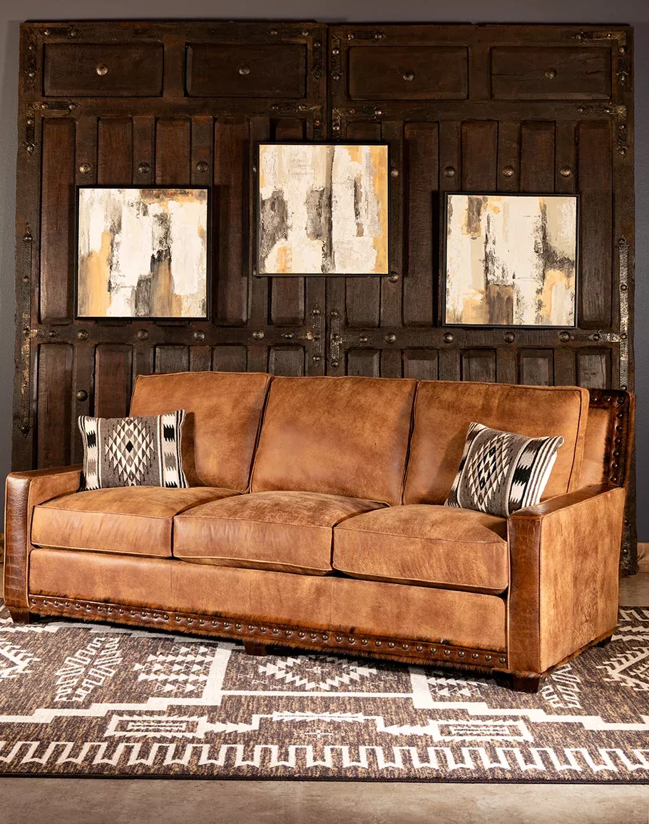 Augusta Leather Sofa