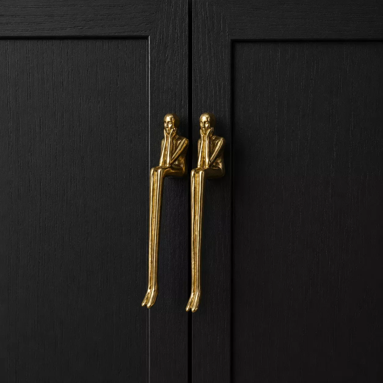 Bathurst Sculptural Brass Cabinet Handles