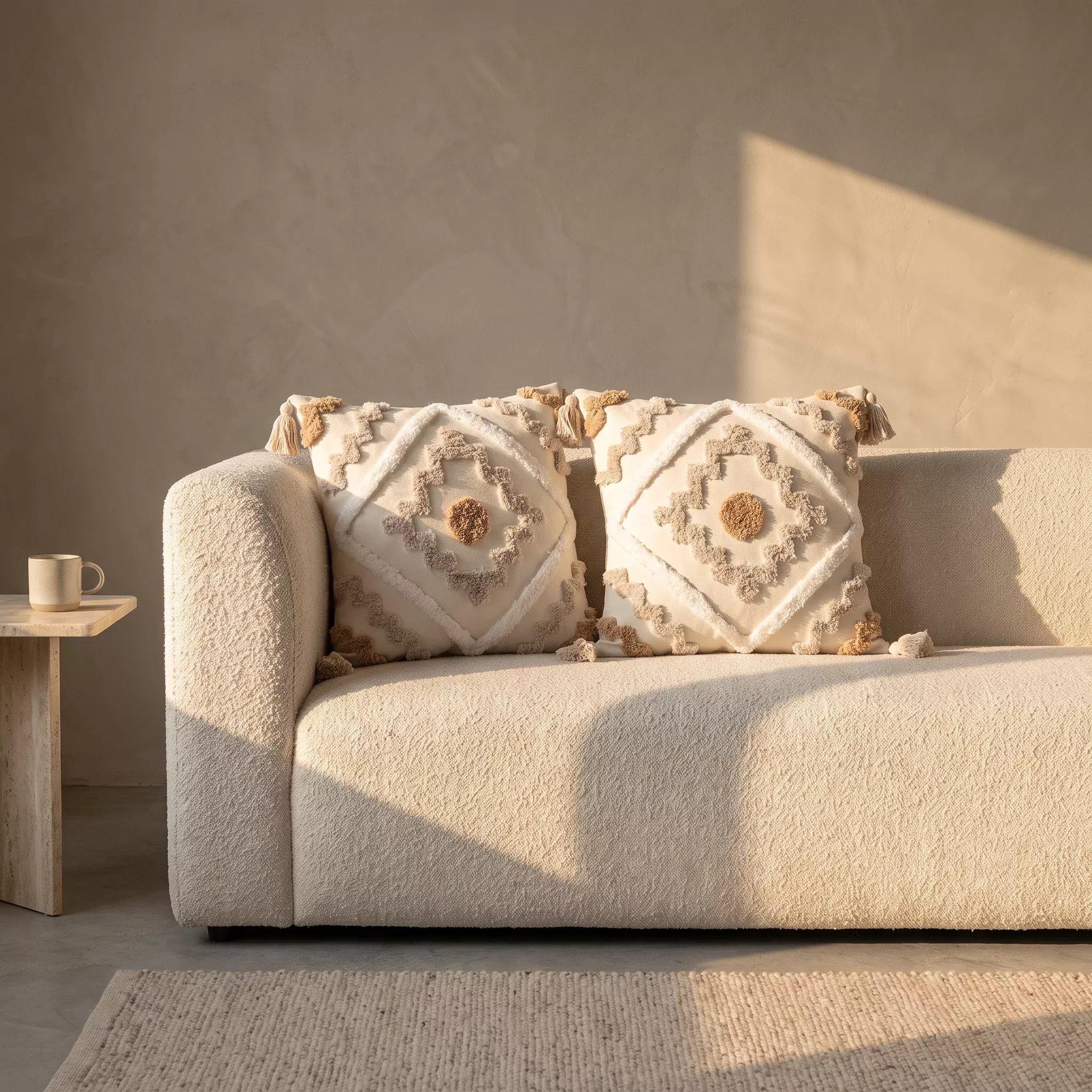 Bilgola Tufted Geometric Cushion Cover