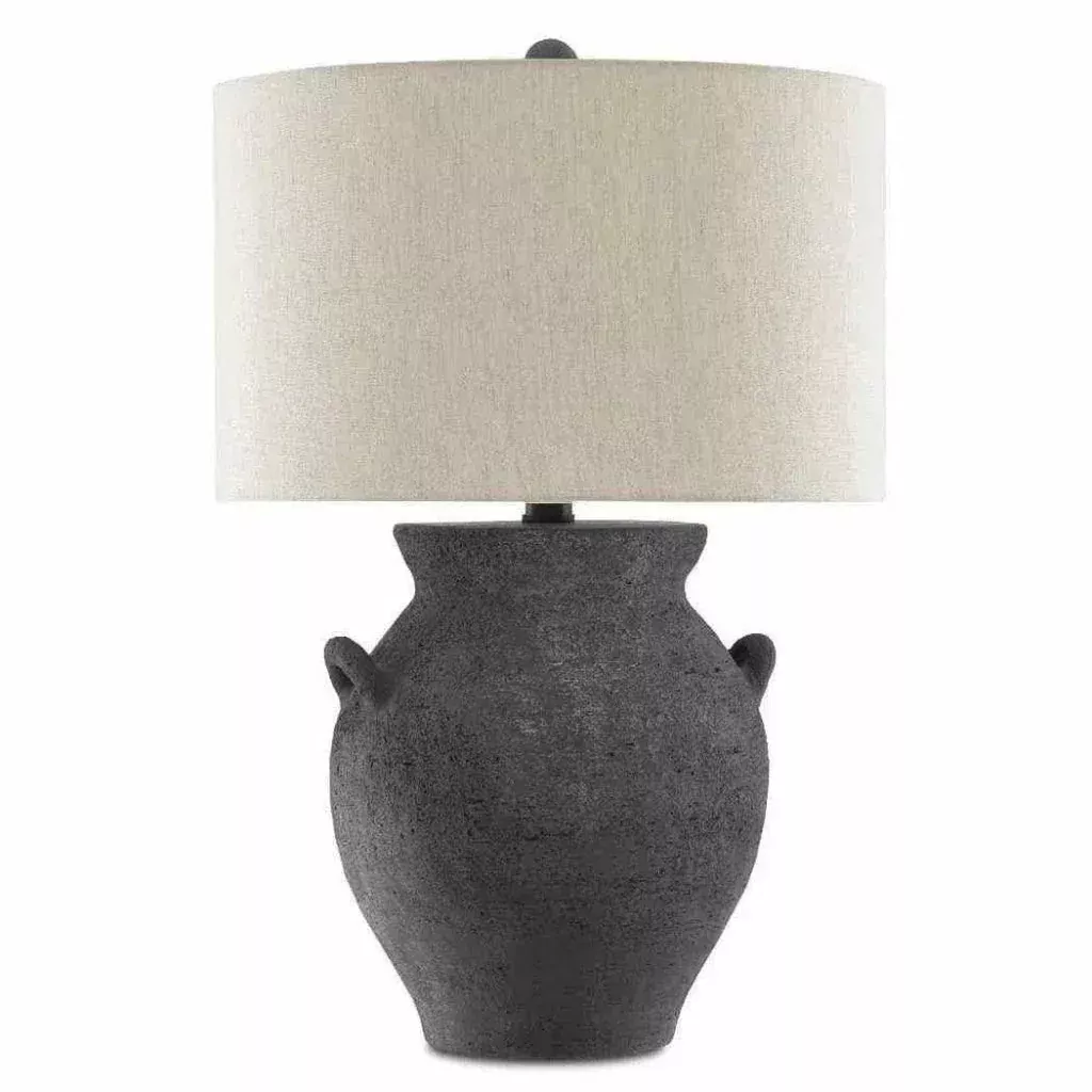 Black Ash Satin Black Anza Table Lamp