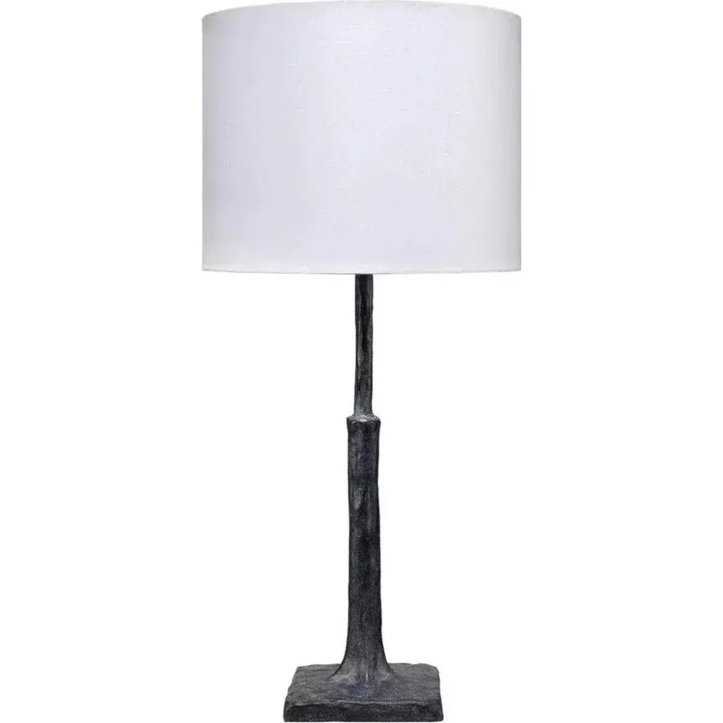 Black Polyresin Humble Table Lamp