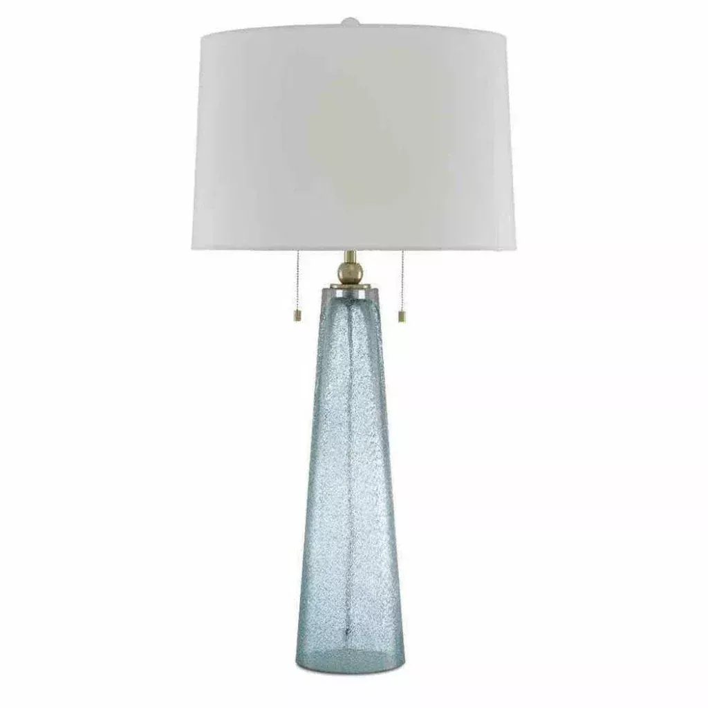 Blue Brass Looke Table Lamp