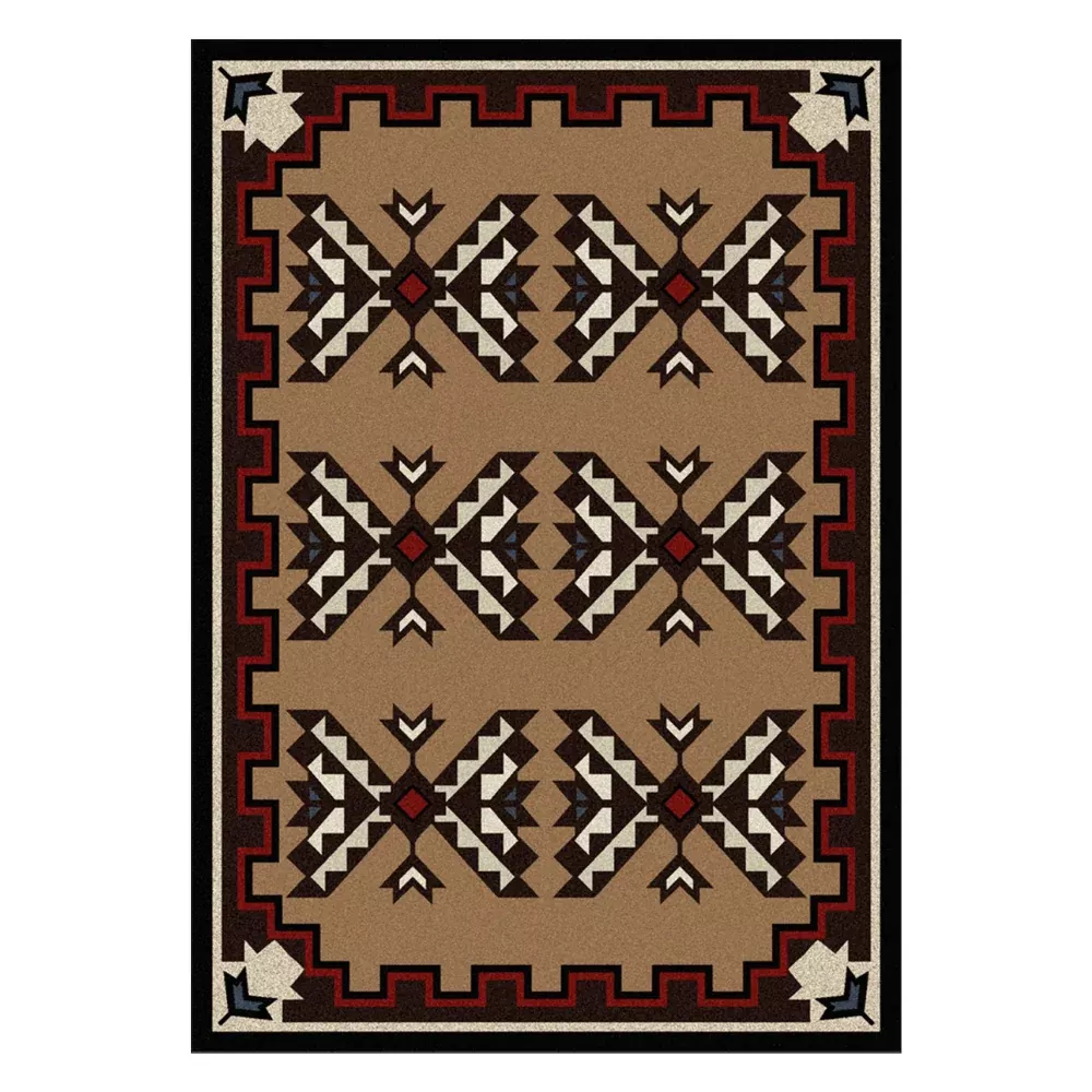 Broken Arrow Brown Rug