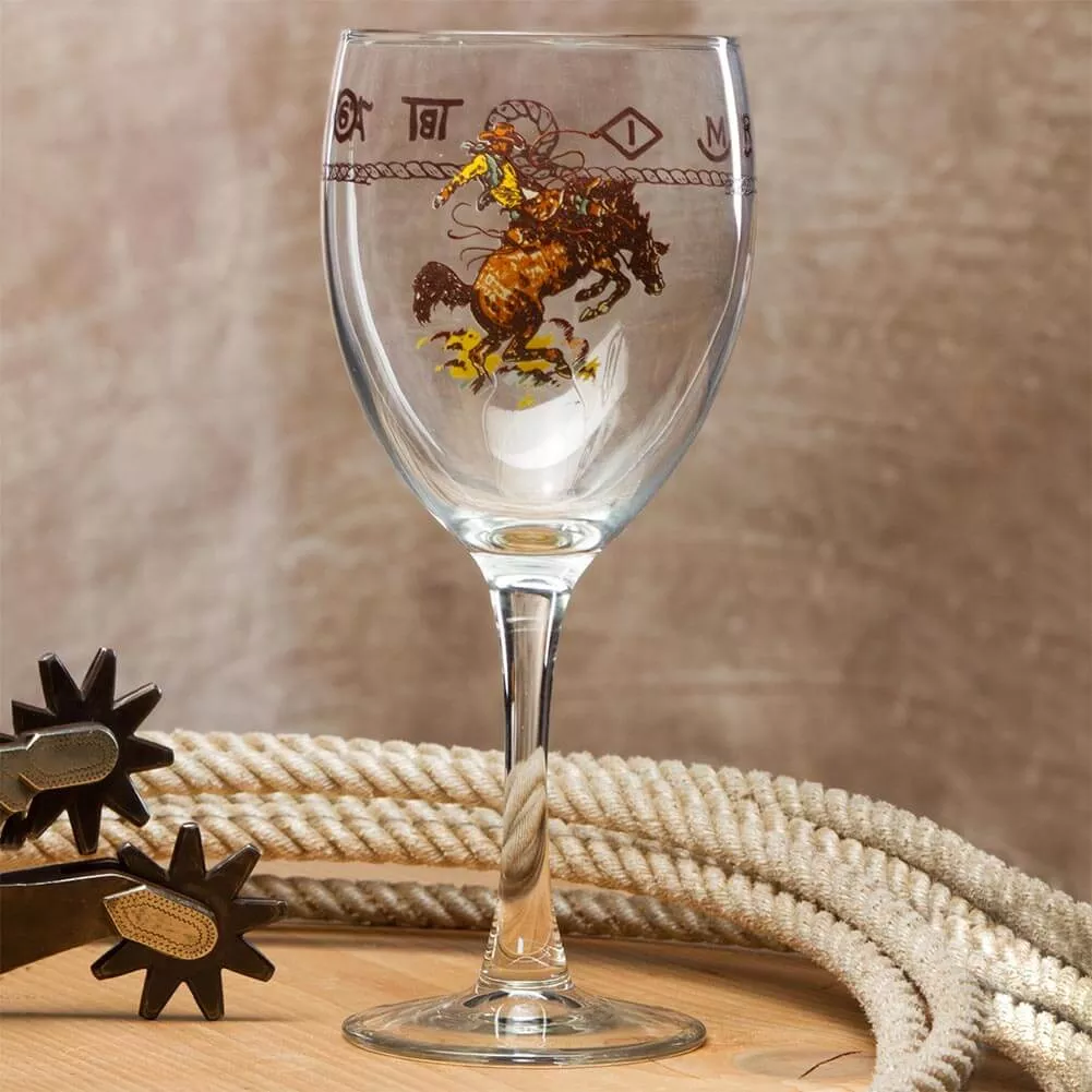 Bronco Buster Wine Goblet